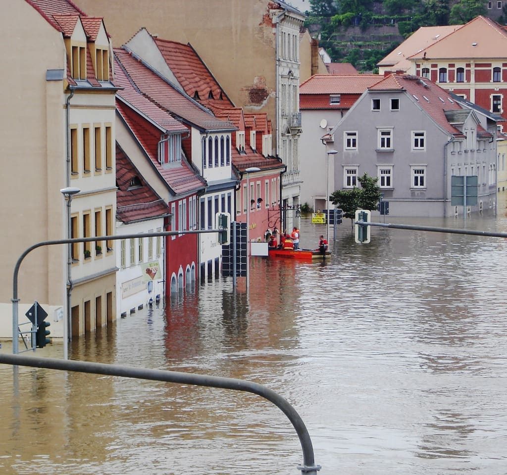 inondation dans une copropriété horizontale